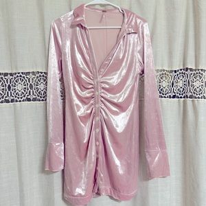 Free People Shayla Velvet Minidress Small